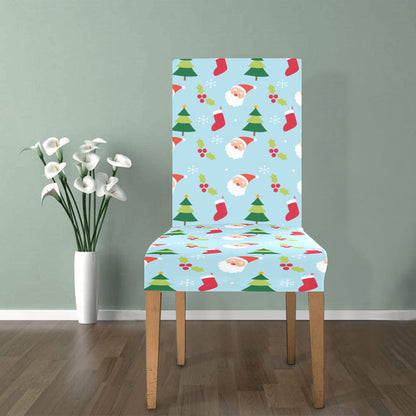 Santa Themed Print Design LKS301 Dining Chair Slipcover