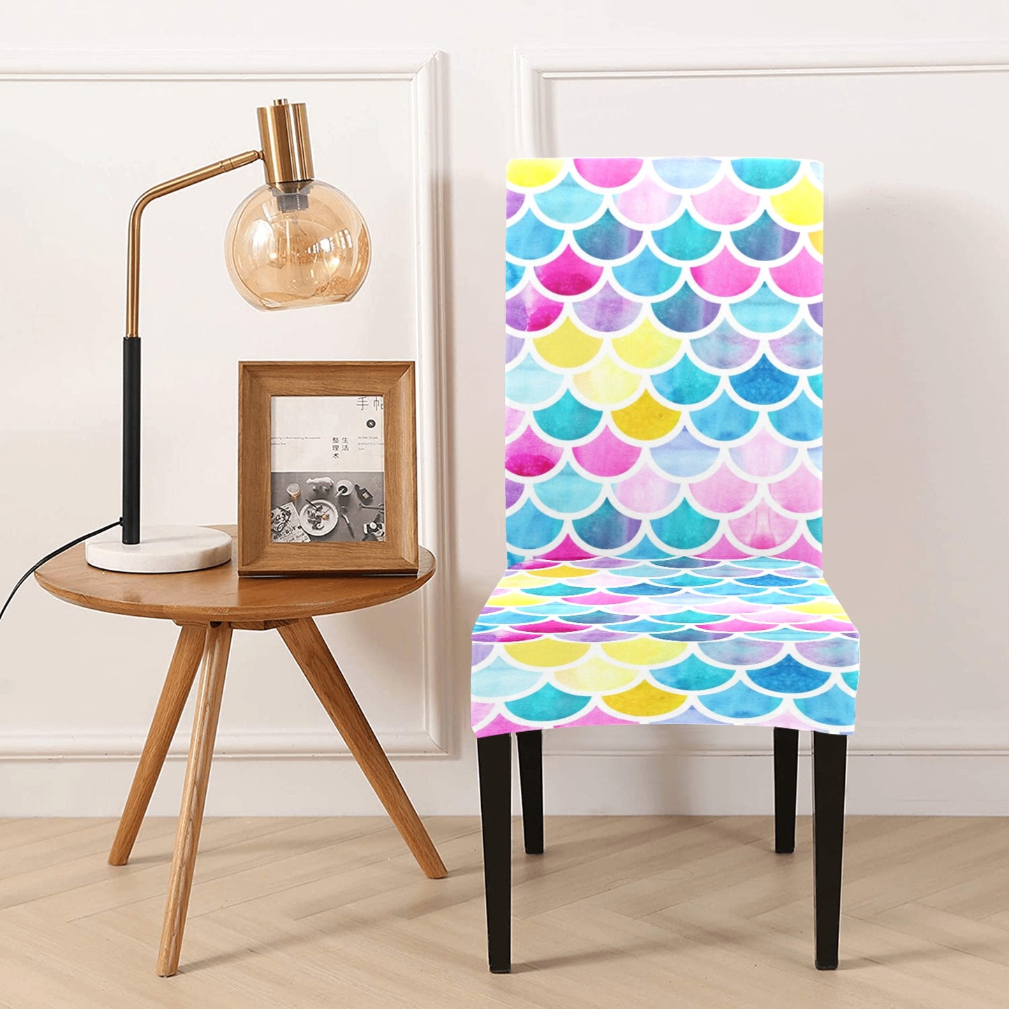 Scales Print Design LKS402 Dining Chair Slipcover