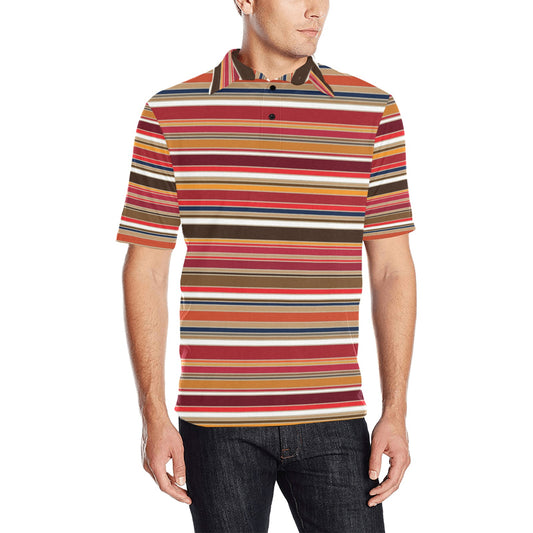 Serape Print Design LKS301 Men Polo Shirt