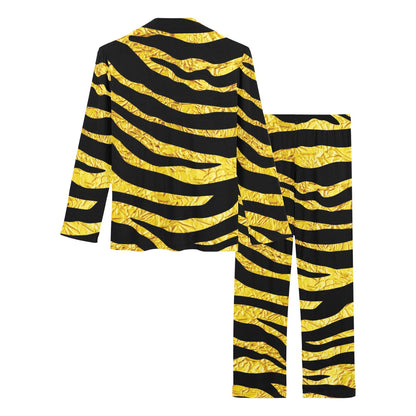 zebra Gold Women's Long Pajama Set
