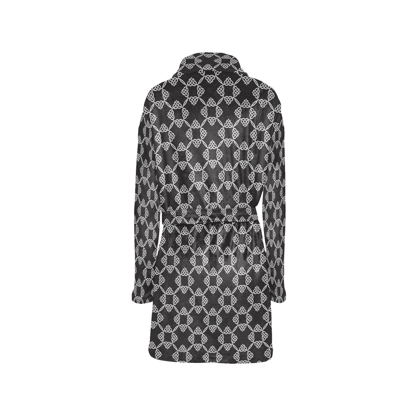 Celtic Pattern Print Design 06 Women's Fleece Robe
