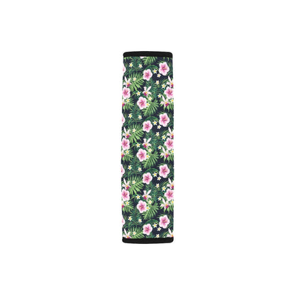 Hibiscus Tropical Print Design LKS309 Car Seat Belt Cover