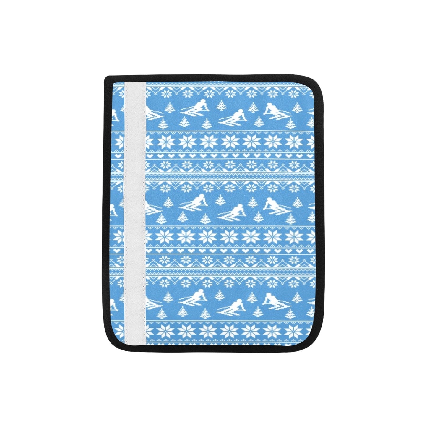 Ski Knit Pattern Print Design LKS302 Car Seat Belt Cover