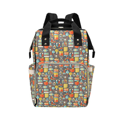 Science Print Design LKS302 Diaper Bag Backpack