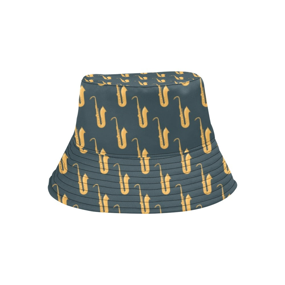 Saxophone Print Design LKS401 Unisex Bucket Hat
