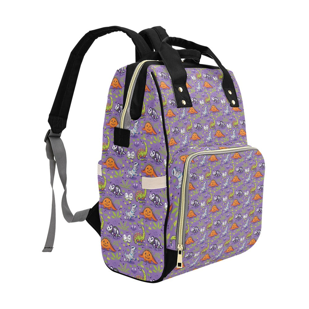 Zombie Dinosaur Print Design LKS302 Diaper Bag Backpack