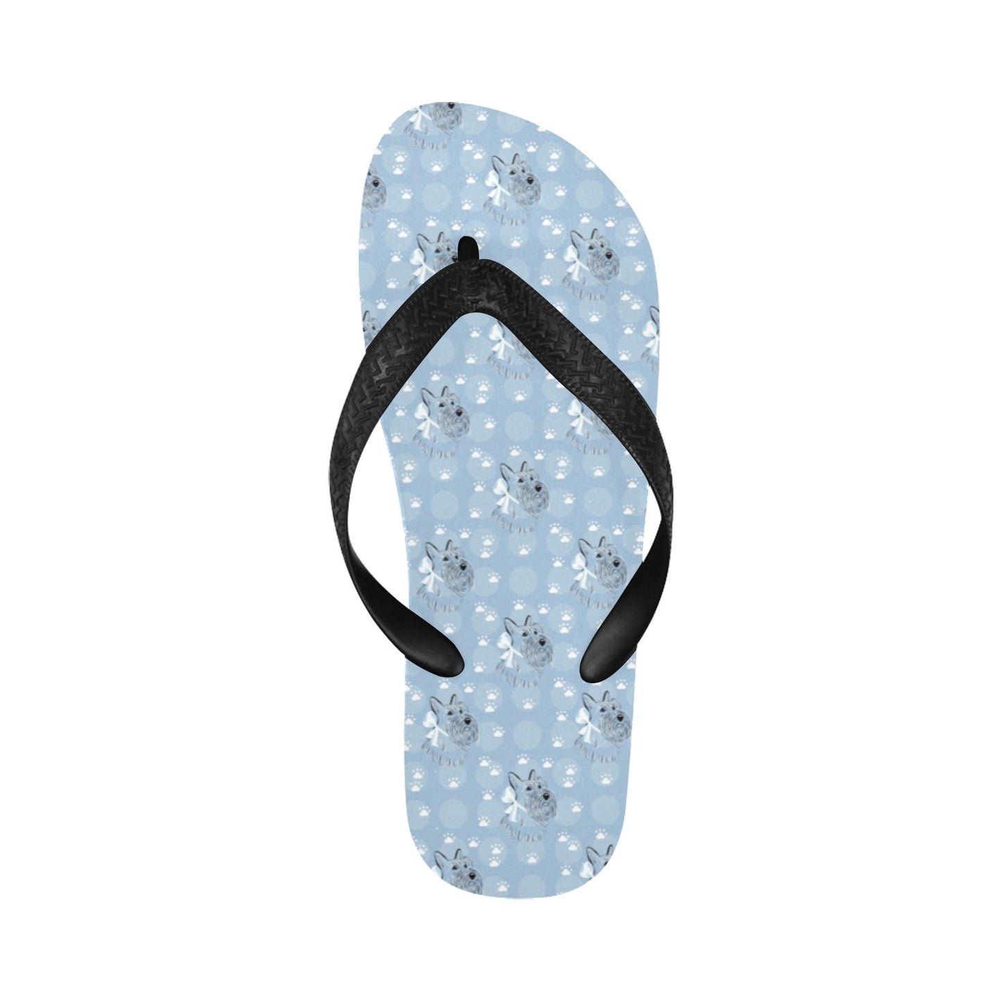 Scottish Terriers Print Design LKS308 Flip Flops