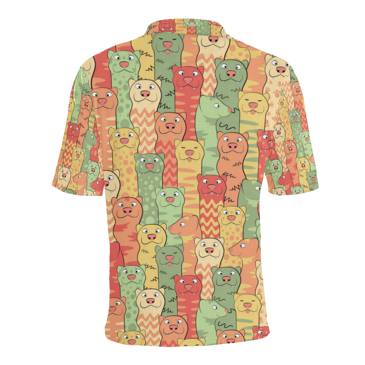 Ferret Pattern Print Design 01 Men Polo Shirt