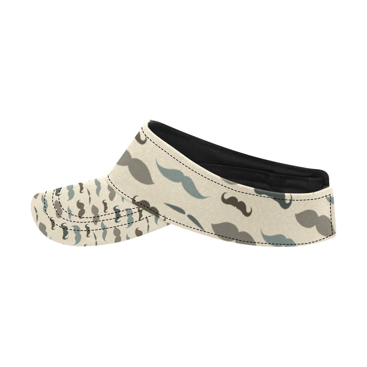 Mustache Pattern Print Design A01 Unisex Sun Visor