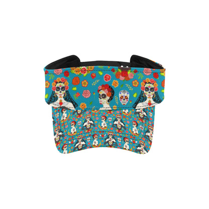 Day of the Dead Old School Girl Design Unisex Sun Visor
