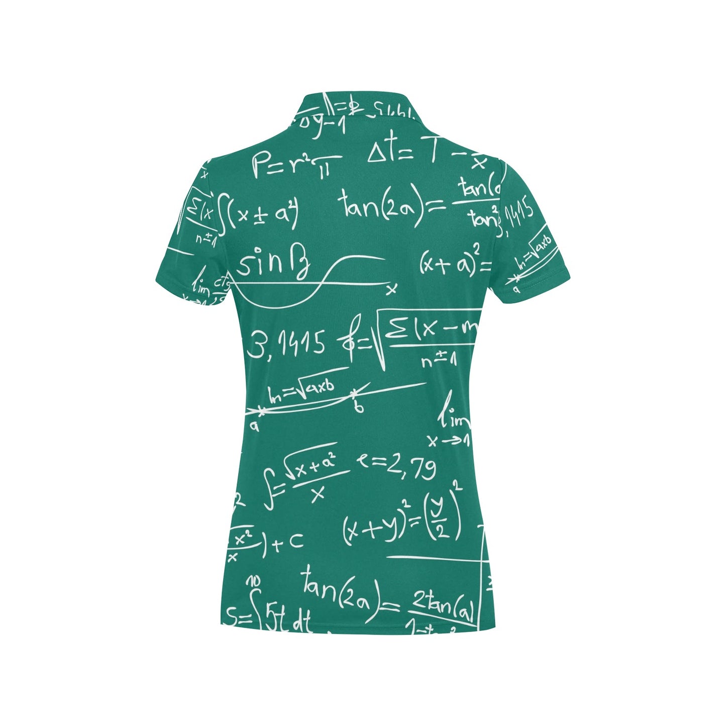 Math Pattern Print Design 01 Women's Polo Shirt