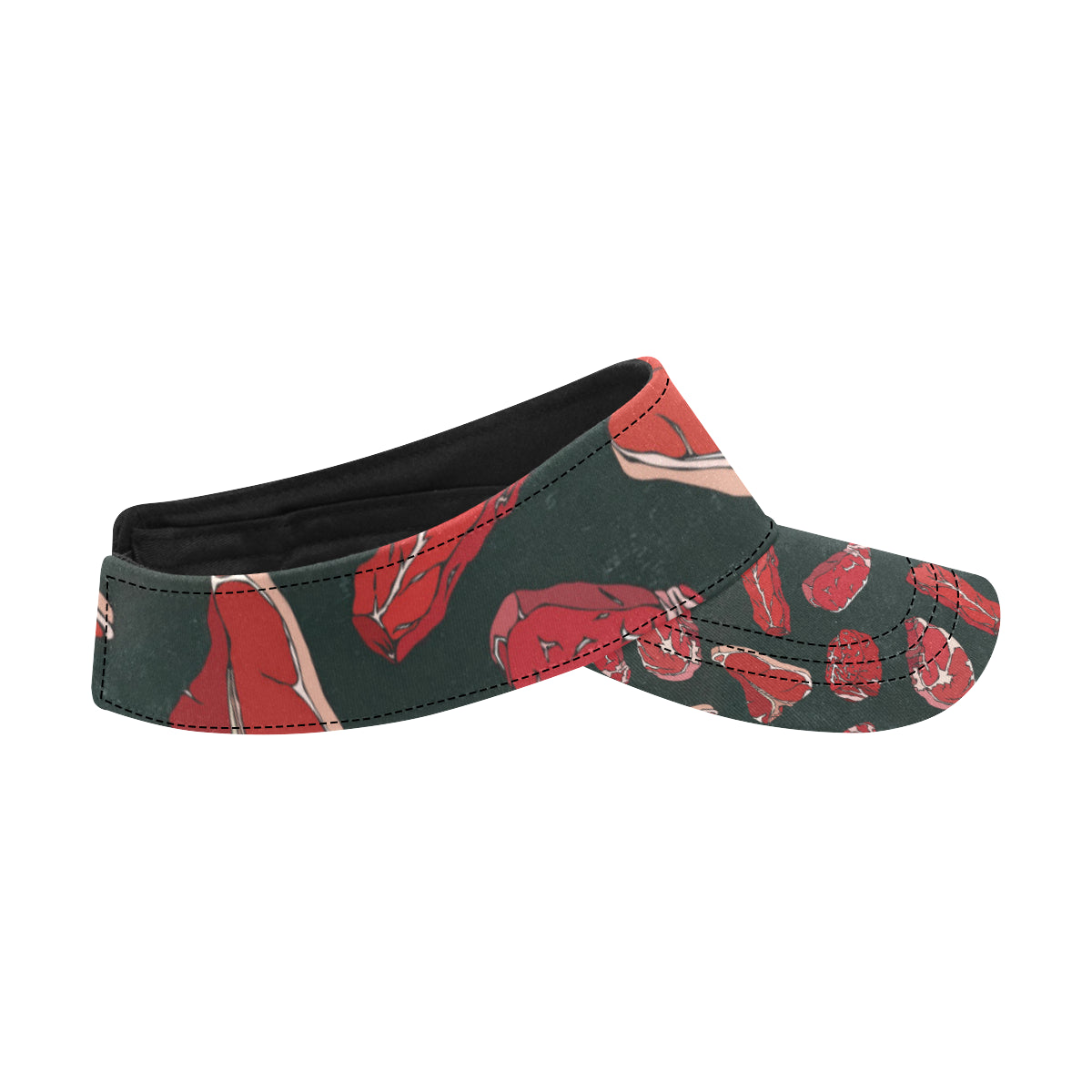 Meat Pattern Print Design 01 Unisex Sun Visor
