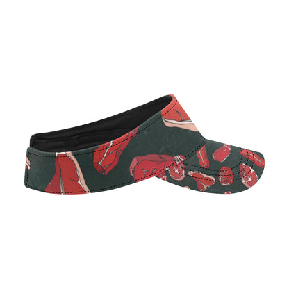 Meat Pattern Print Design 01 Unisex Sun Visor