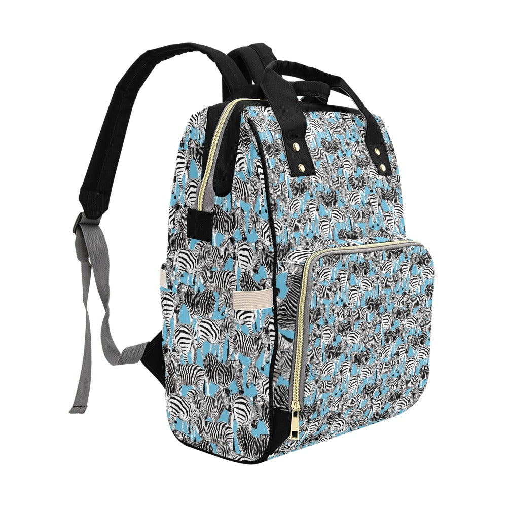 Zebra Print Design LKS305 Diaper Bag Backpack