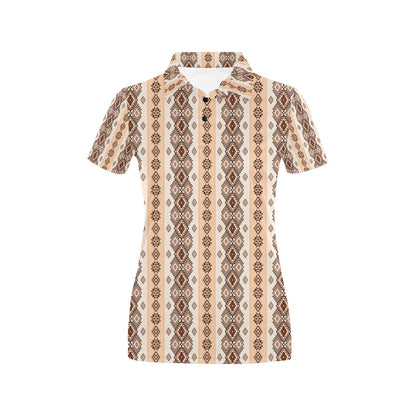 Native Classic Pattern Print Women's Polo Shirt