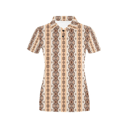 Native Classic Pattern Print Women's Polo Shirt