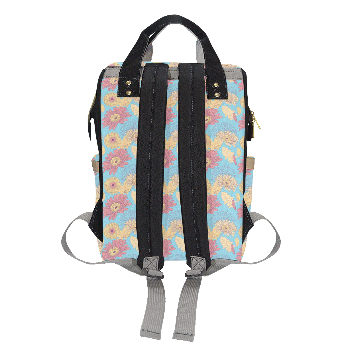 Gerberas Pattern Print Design GB04 Diaper Bag Backpack