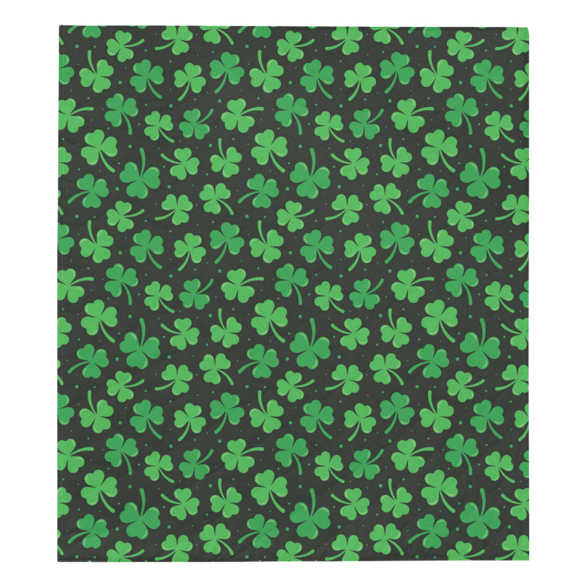 Clover  Pattern Print Design 04 Premium Quilt