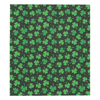 Clover  Pattern Print Design 04 Premium Quilt