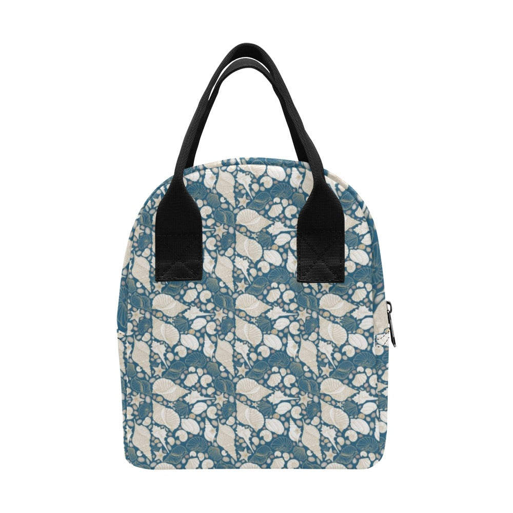 Seashell Print Design LKS308 Insulated Lunch Bag