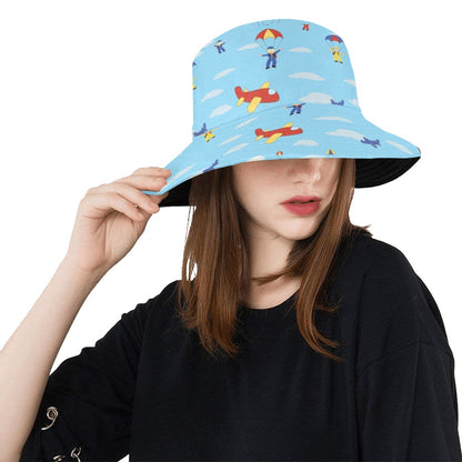 Skydiver Print Design LKS304 Unisex Bucket Hat