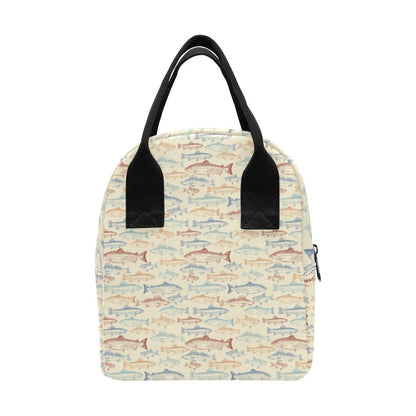 Salmon Fish Print Design LKS302 Insulated Lunch Bag
