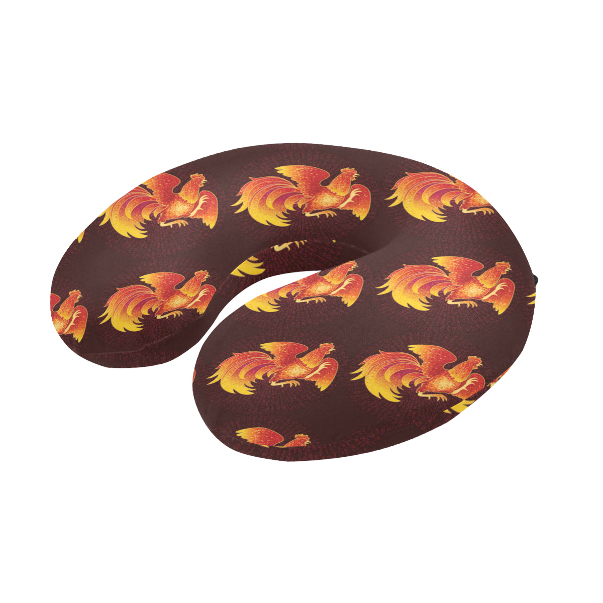 Rooster Pattern Print Design A04 U-Shaped Travel Neck Pillow