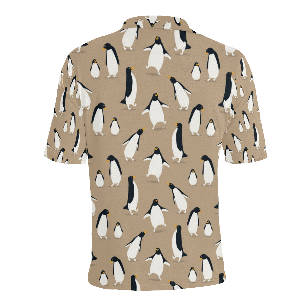 Penguin Pattern Print Design A01 Men Polo Shirt