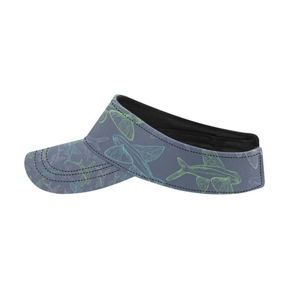 Flying Fish Pattern Print Design 02 Unisex Sun Visor