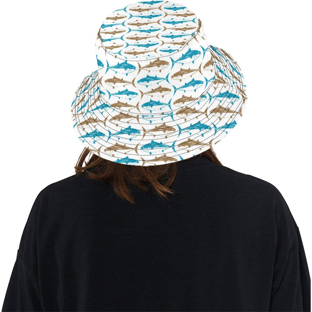 Tuna Fish Print Design LKS301 Unisex Bucket Hat