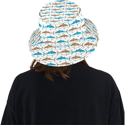 Tuna Fish Print Design LKS301 Unisex Bucket Hat