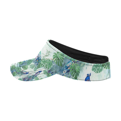 Peacock Pattern Print Design A02 Unisex Sun Visor