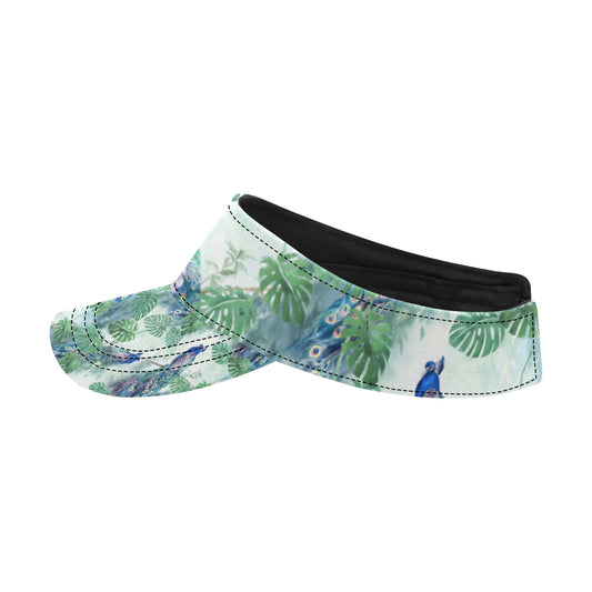 Peacock Pattern Print Design A02 Unisex Sun Visor