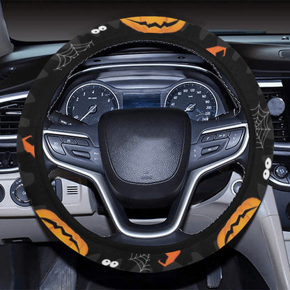 Halloween Print Design LKS405 Steering Wheel Cover with Elastic Edge