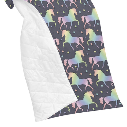 Rainbow Pattern Print Design A05 Premium Quilt