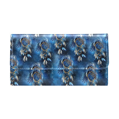 Eagles Dream Catcher Themed Women's Trifold Wallet
