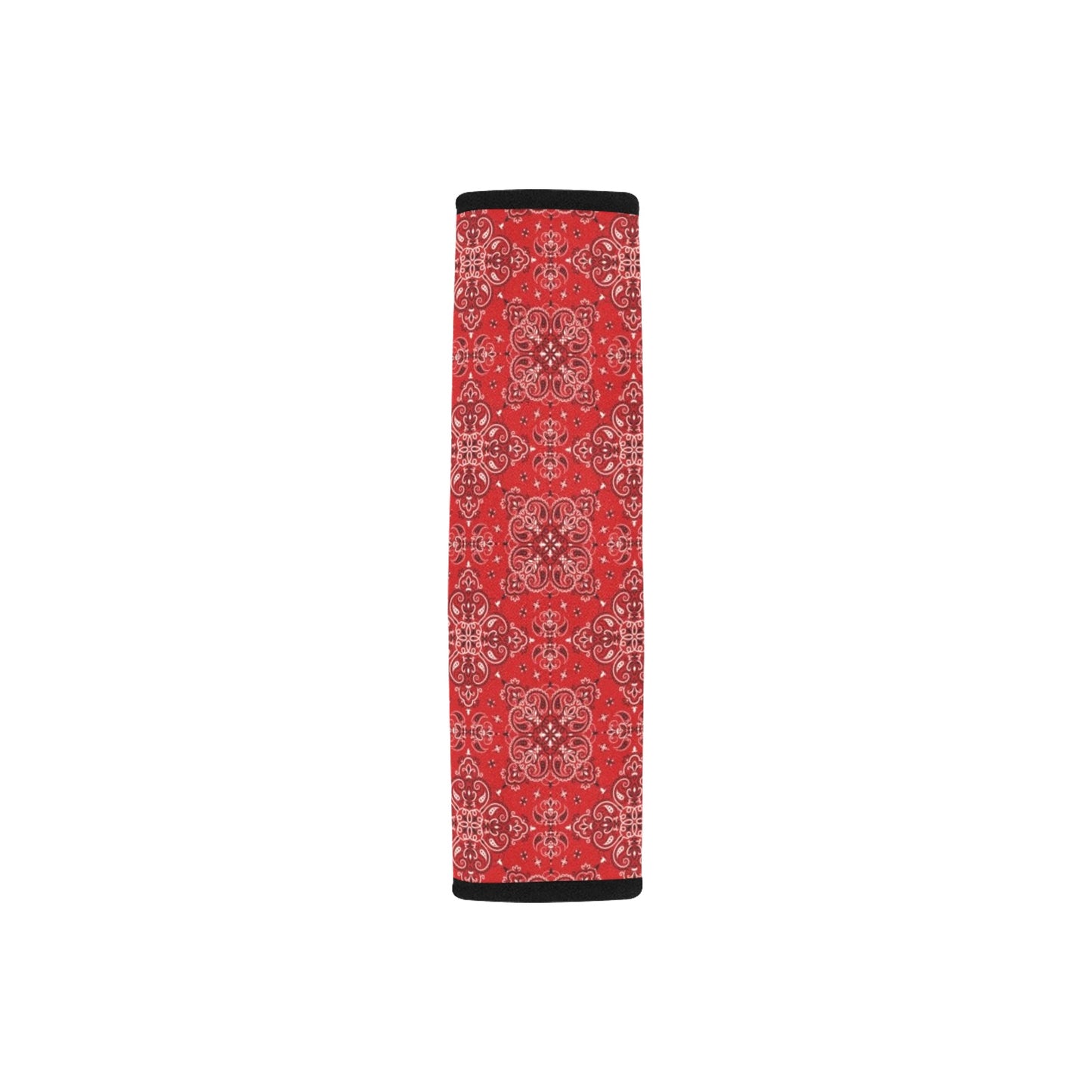 Bandana Red Pattern Print Design LKS3010 Car Seat Belt Cover