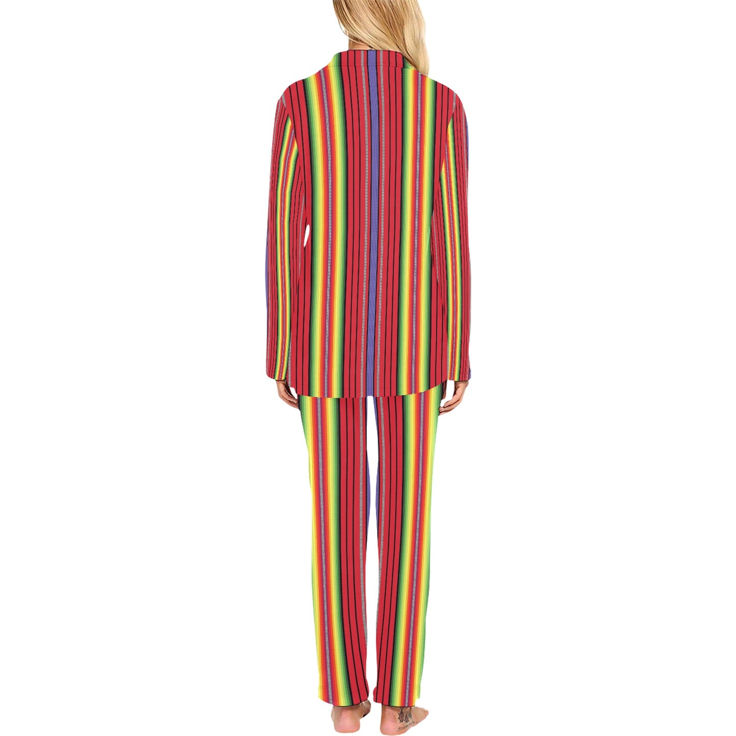 Serape Print Design LKS305 Women's Long Pajama Set