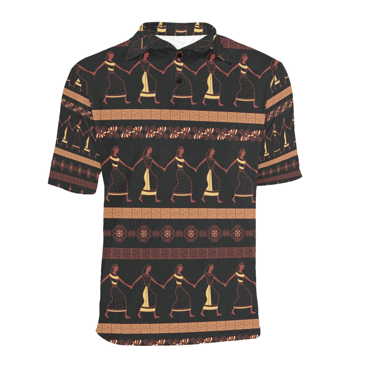Ancient Greek Human Print Design LKS306 Men Polo Shirt