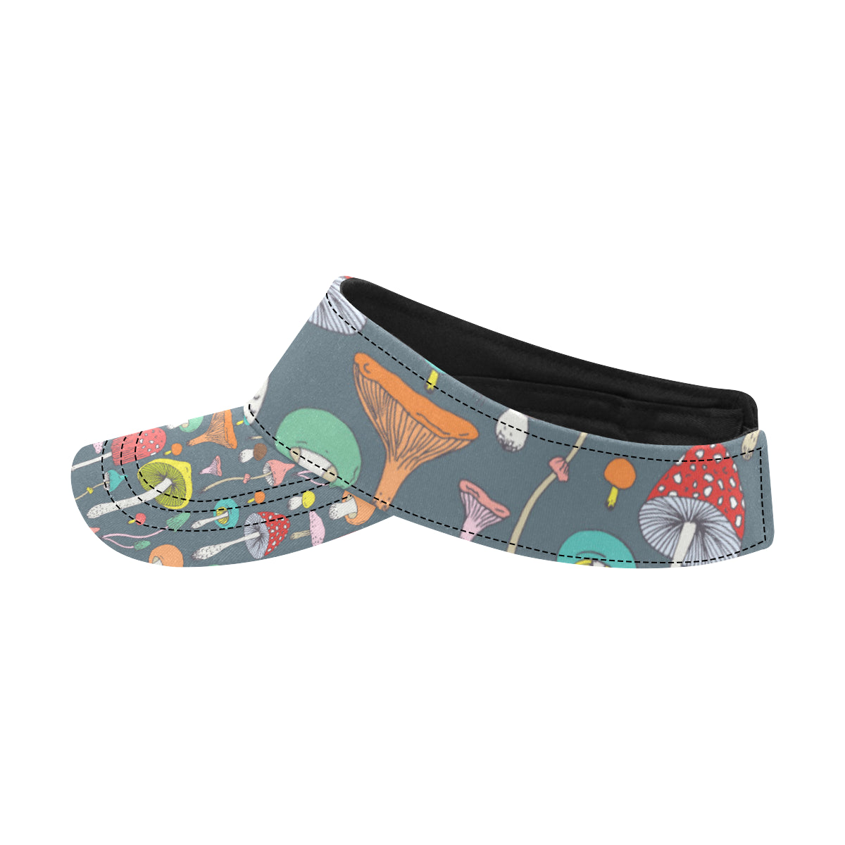 Mushroom Pattern Print Design A03 Unisex Sun Visor