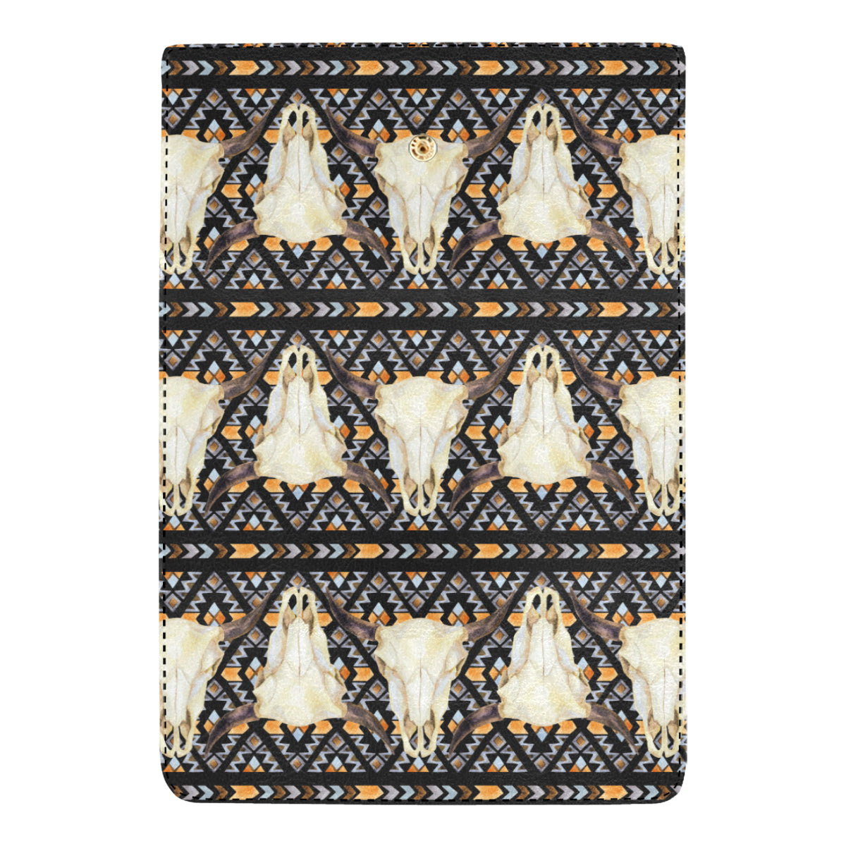 Buffalo Head Pattern Print Design 03 Women's Trifold Wallet
