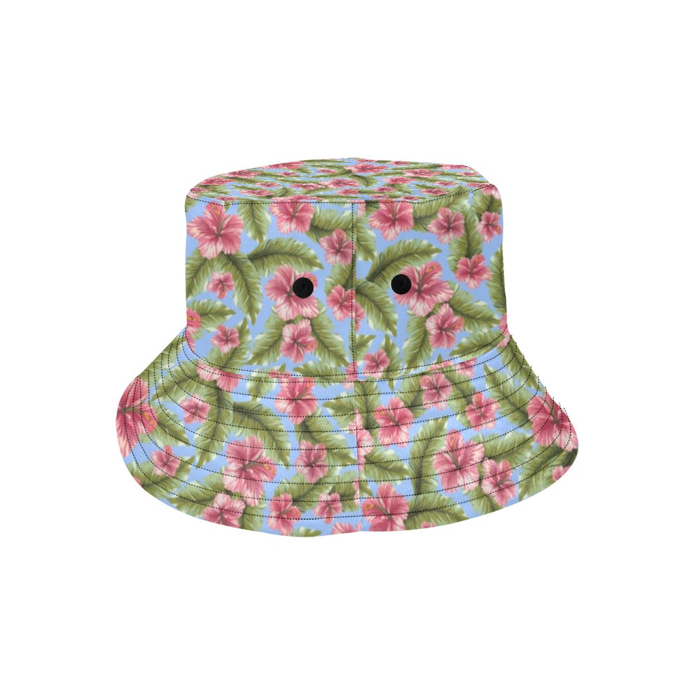 Tropical Flower Print Design LKS301 Unisex Bucket Hat