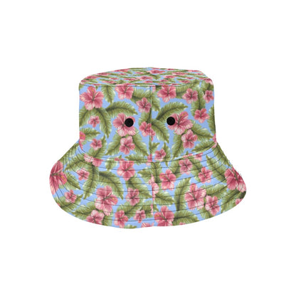 Tropical Flower Print Design LKS301 Unisex Bucket Hat