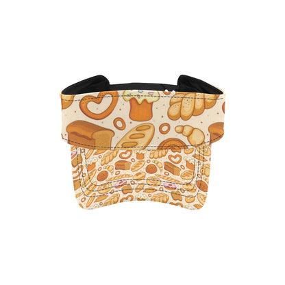 Bread Pattern Print Design 01 Unisex Sun Visor