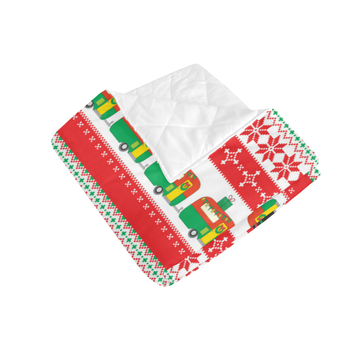 Camper Camping Ugly Christmas Design Print Premium Quilt