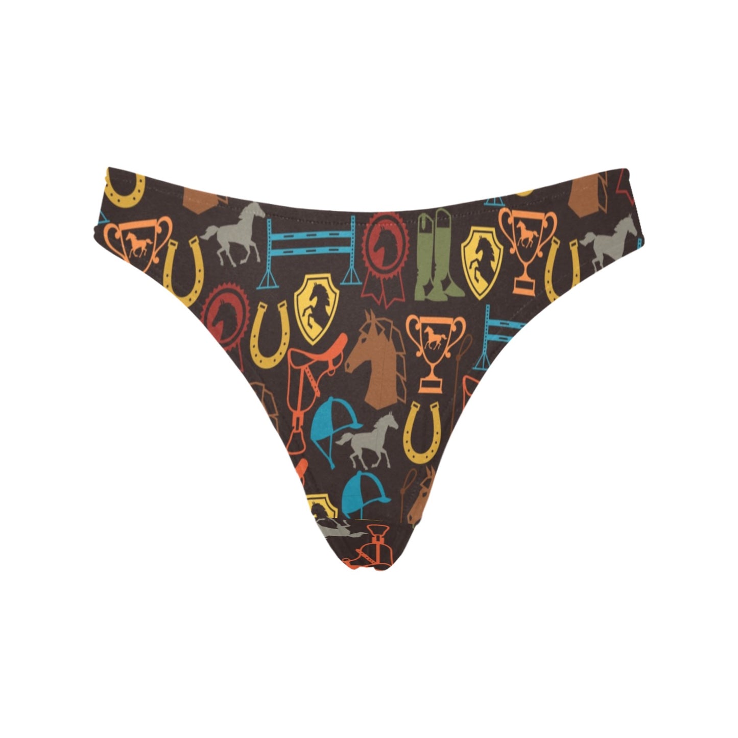 Equestrian Equipment Horse Colorful Women's Thongs