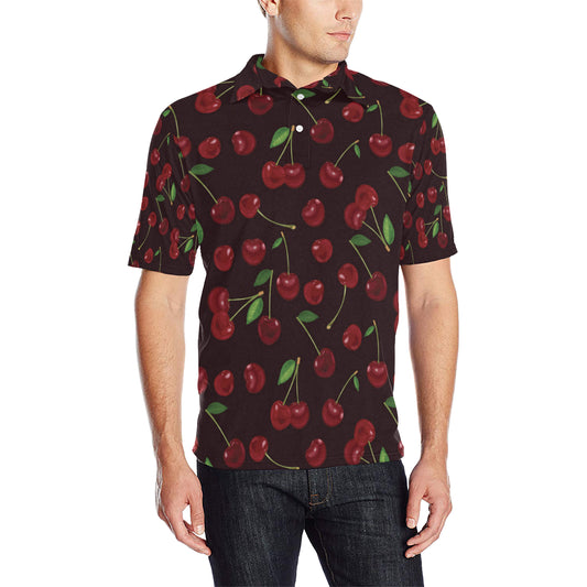 Cherry Fresh Pattern Men Polo Shirt