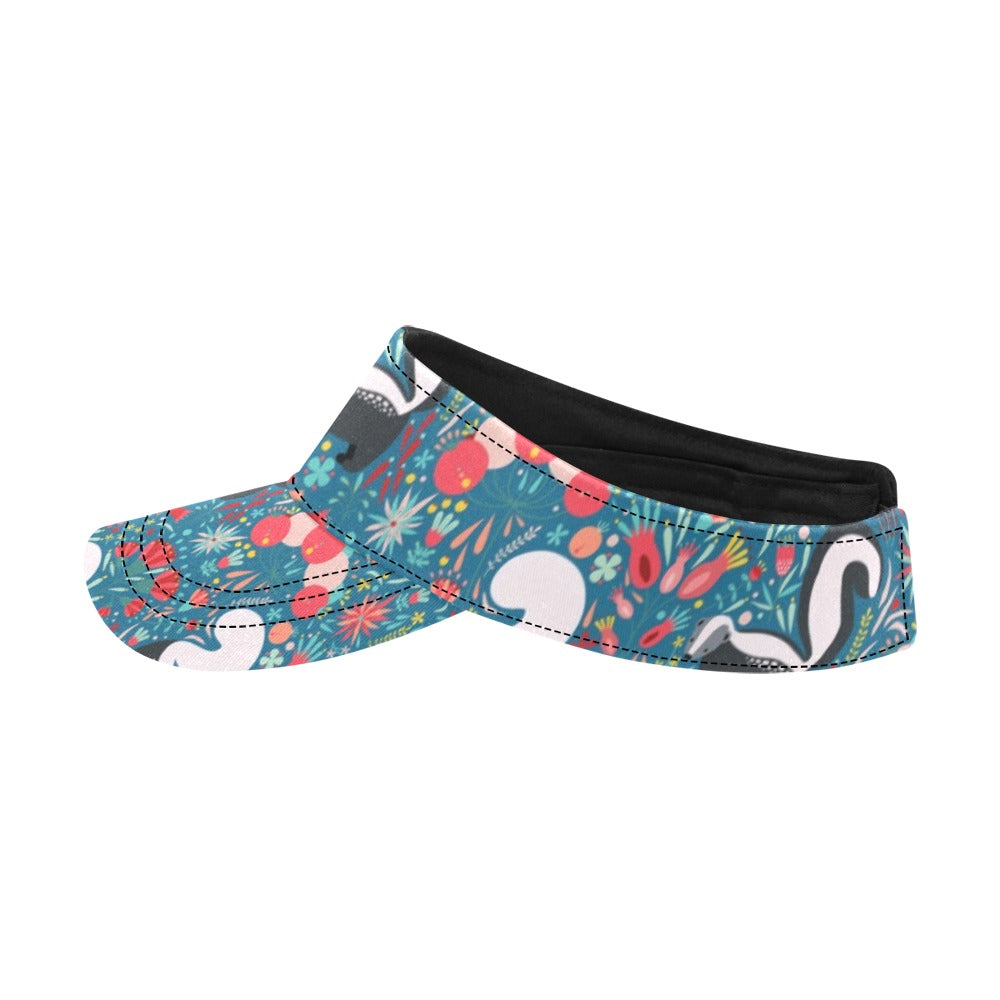 Skunk Print Design LKS302 Unisex Sun Visor
