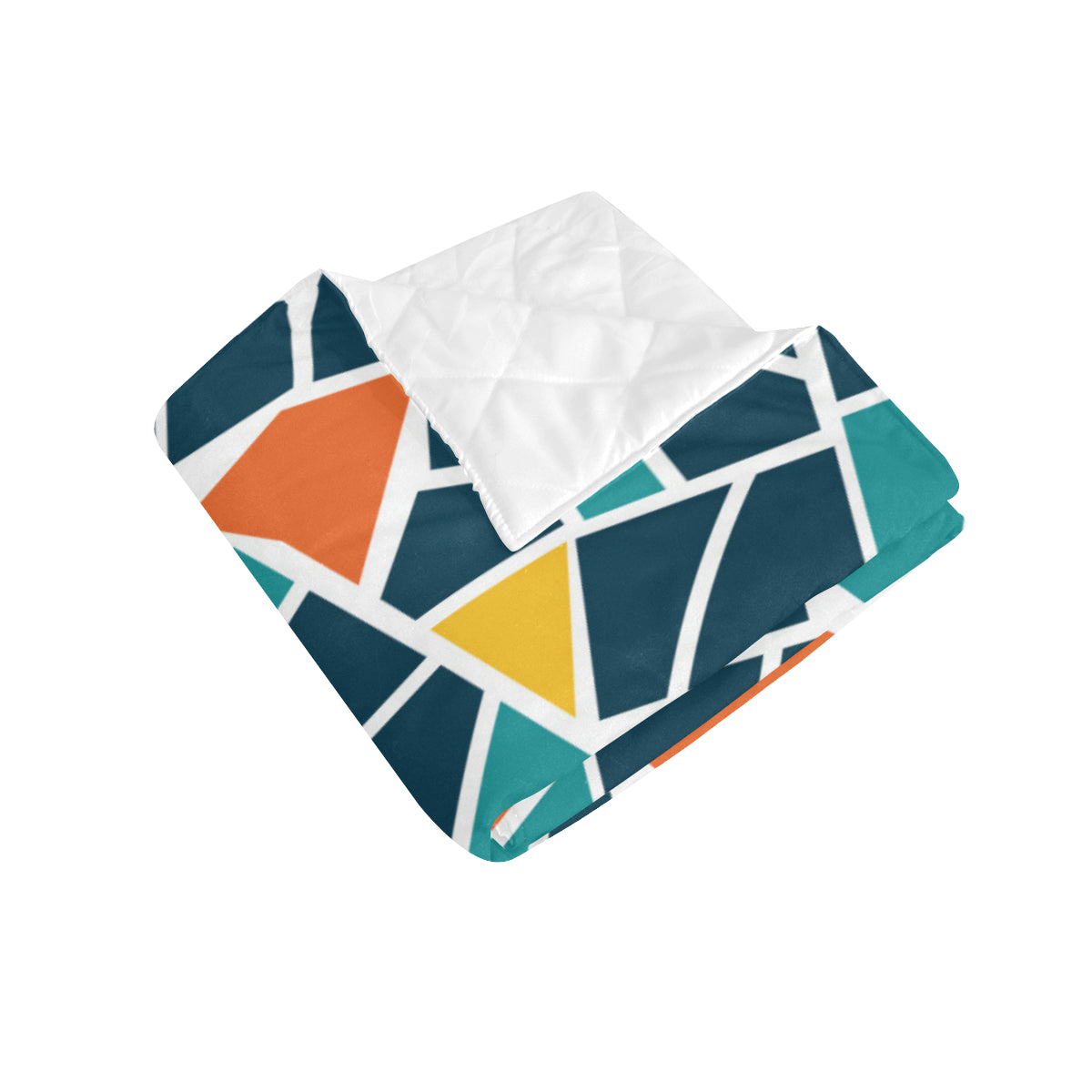 Mosaic Pattern Print Design 02 Premium Quilt