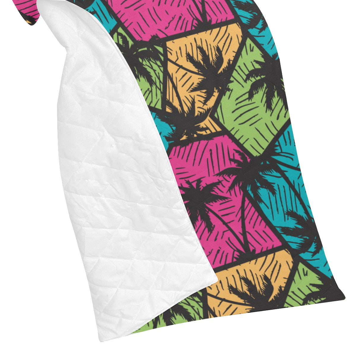 Palm Tree Pattern Print Design PT09 Premium Quilt